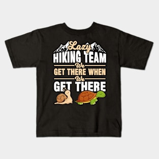 Lazy Hiking Team Group Kids T-Shirt